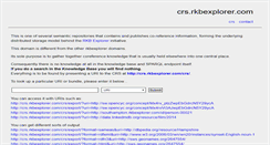 Desktop Screenshot of crs.rkbexplorer.com